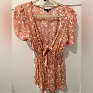 Blush Orange Romper